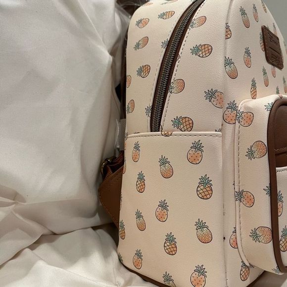 Loungefly Disney Lilo & Stitch Pineapple Mini Backpack NWT 🍍🌴 - Picture 5 of 9